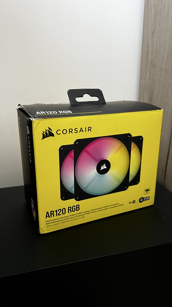Set de 3 ventilatoare RGB Corsair AR120