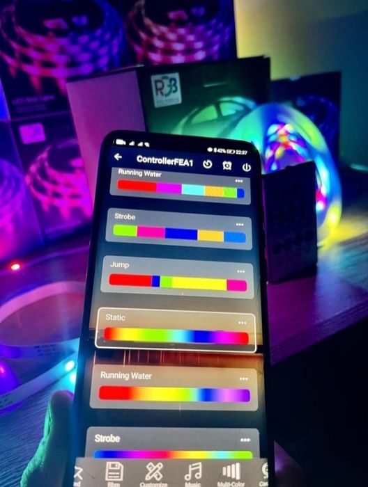 Banda LED Adresabila Smart 60led 12W/M IP65 Bluetooth Dream WS2812