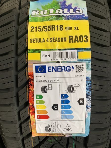 Нови всесезонни гуми ROTALLA SETULA 4 SEASON 215/55R18 99V XL НОВ DOT