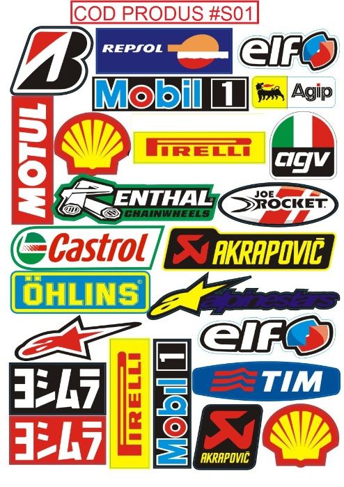 Stikere Moto Atv Enduro Cross Utv Sponsori Autocolante Abtibilde