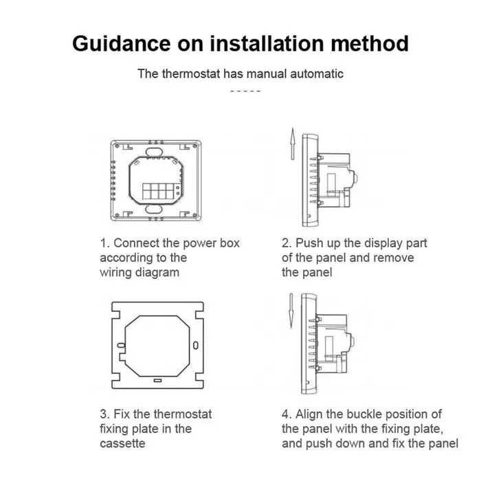 Termostat pentru centrala gaz WiFi Smart TUYA(cu fir)