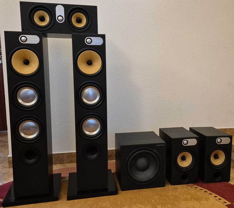 Sistem boxe 5.1 Bowers & Wilkins 600 Series S1, negre, stare F. BUNA