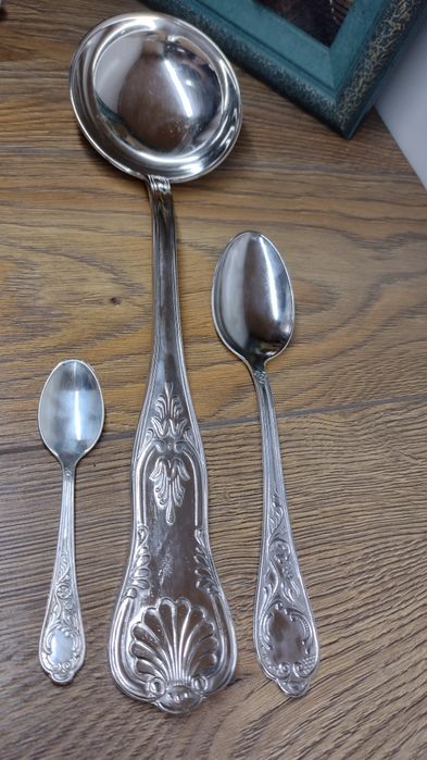 Голям посребрен черпак 31,5 см.