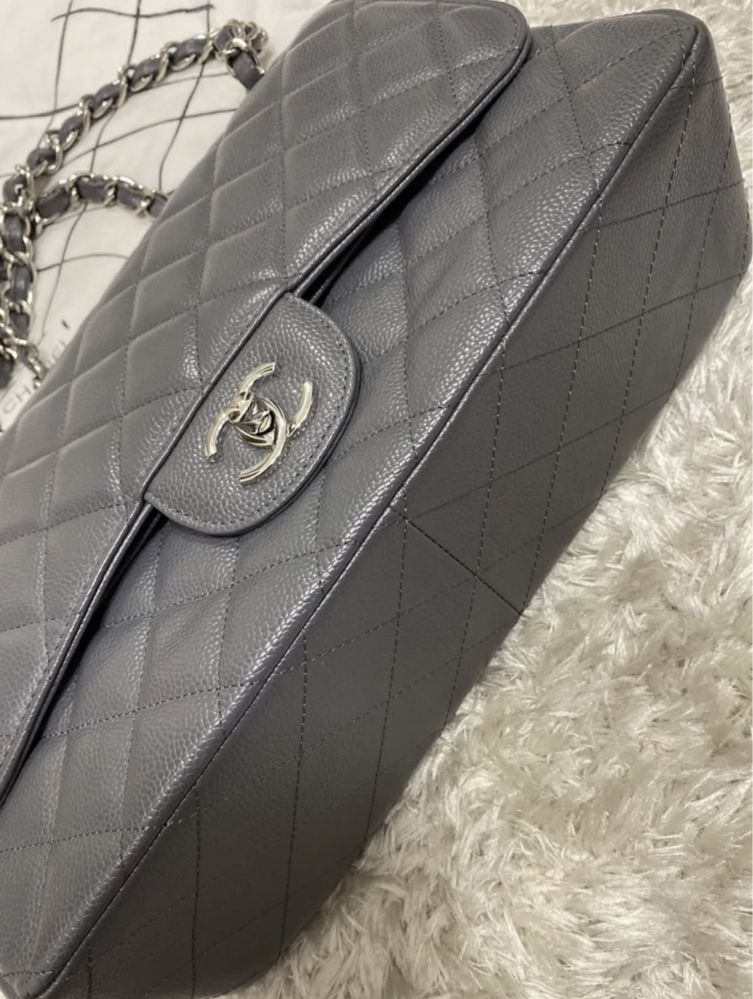 Jumbo vintage gri chanel