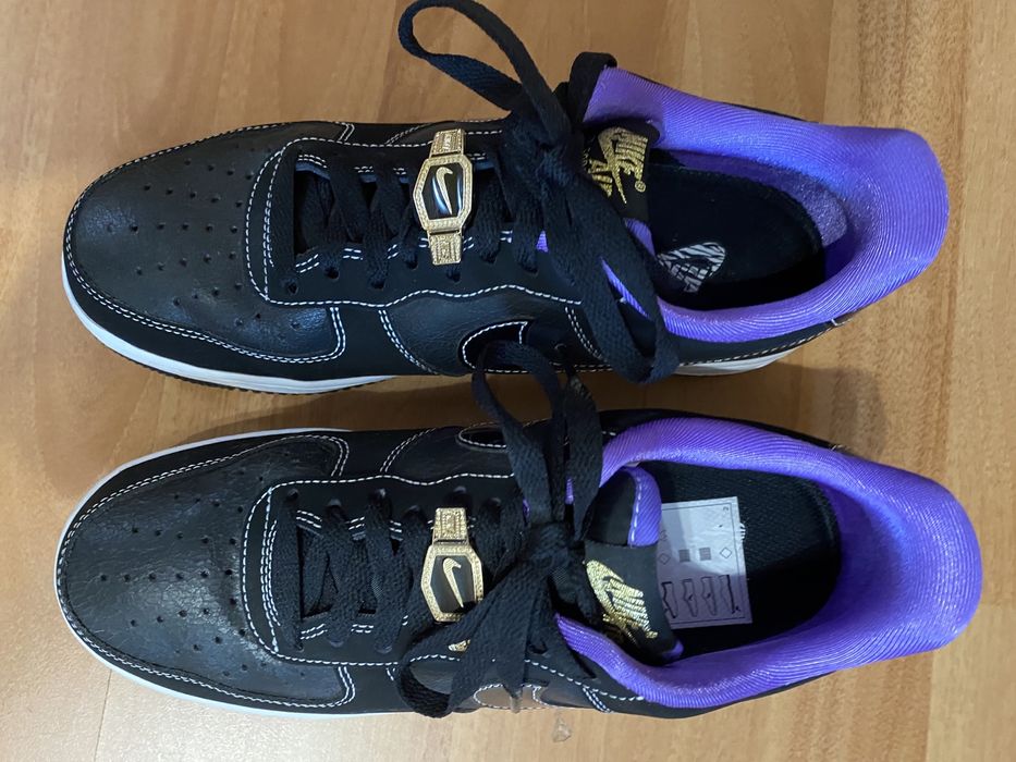 Vând Nike Air Force 1 Low World Champ Lakers Black Purple Shoes