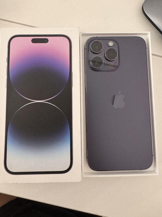 Iphone 14 pro max, purple, 512gb. 100%