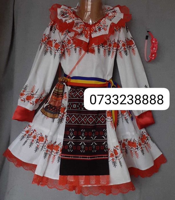 Costum popular pentru copii 6-7-8-9 ani