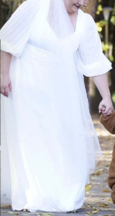 Rochie de mireasa mărime mare 3Xl ( 50 l