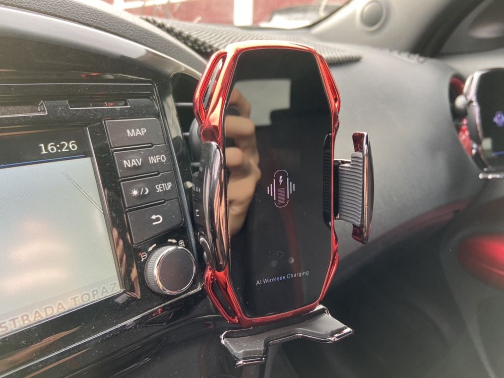 Incarcator Auto Suport Wireless Fast Charging cu brate mobile