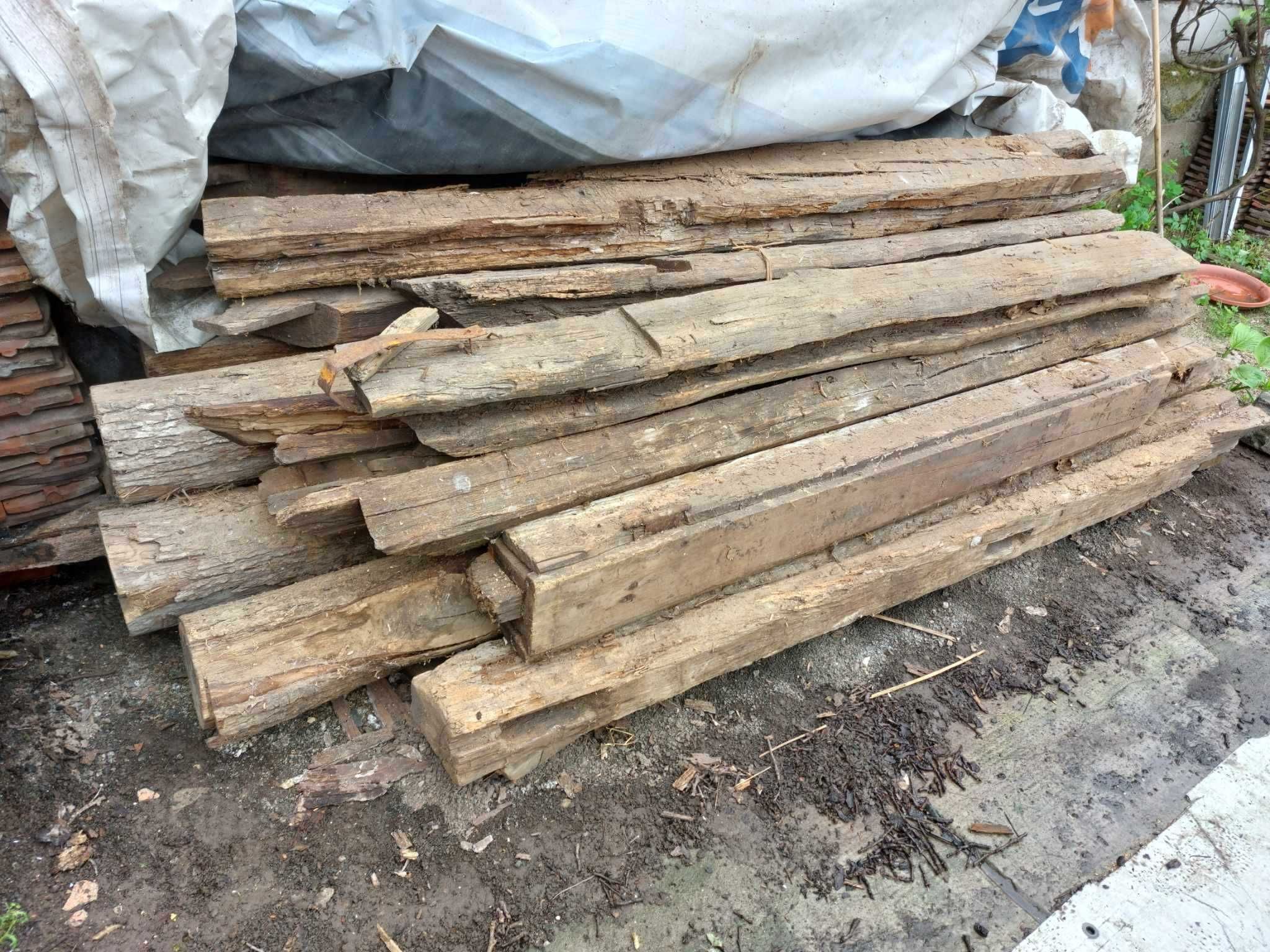 Grinzi Vechi Brad Si Stejar Lemn pentru prelucrare de peste 130 ani !