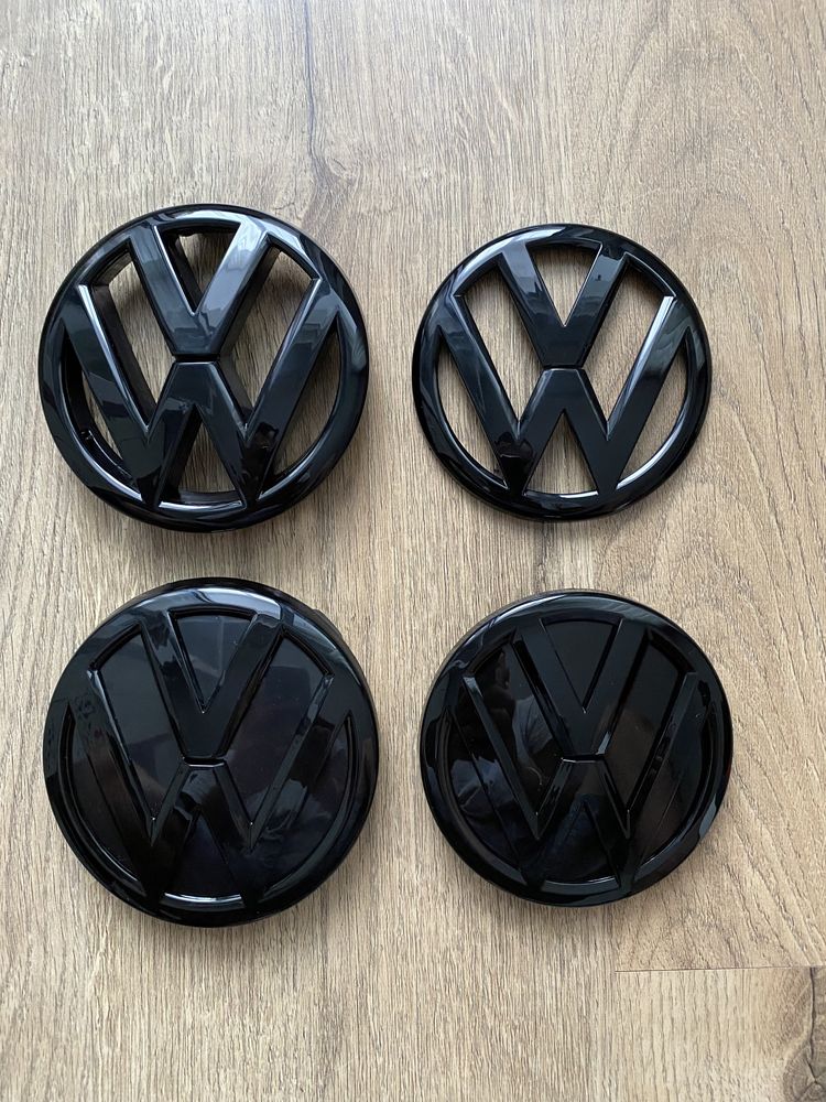 Emblema Semn Negru Grila Bara Fata Haion Spate Vw Tiguan Polo 6c 6r