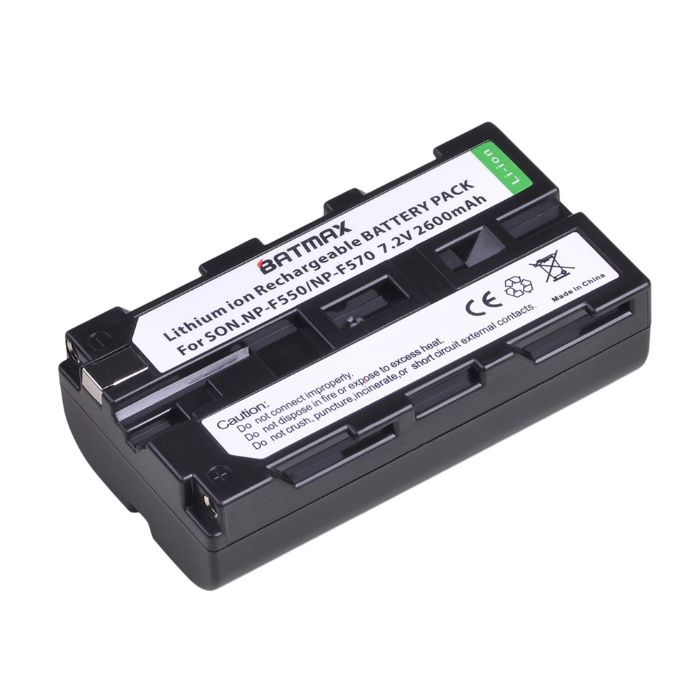 Set 2 acumulatori NP-F550 2600mAh + incarcator dublu SONY NP-F570 F530