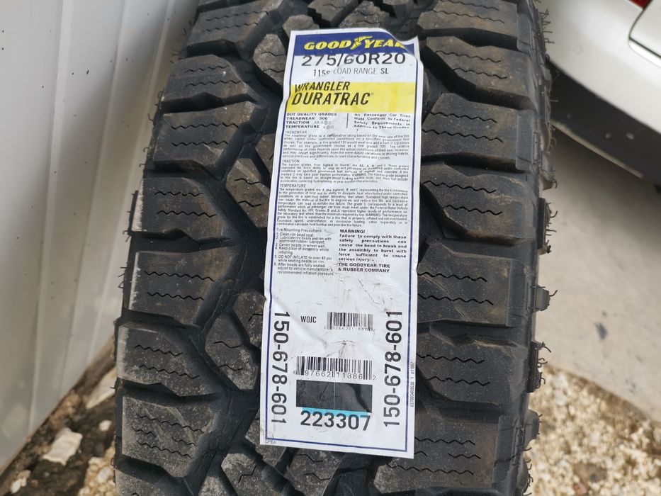 Чисто нови Гуми GOODYEAR WRANGLER 275/60/20