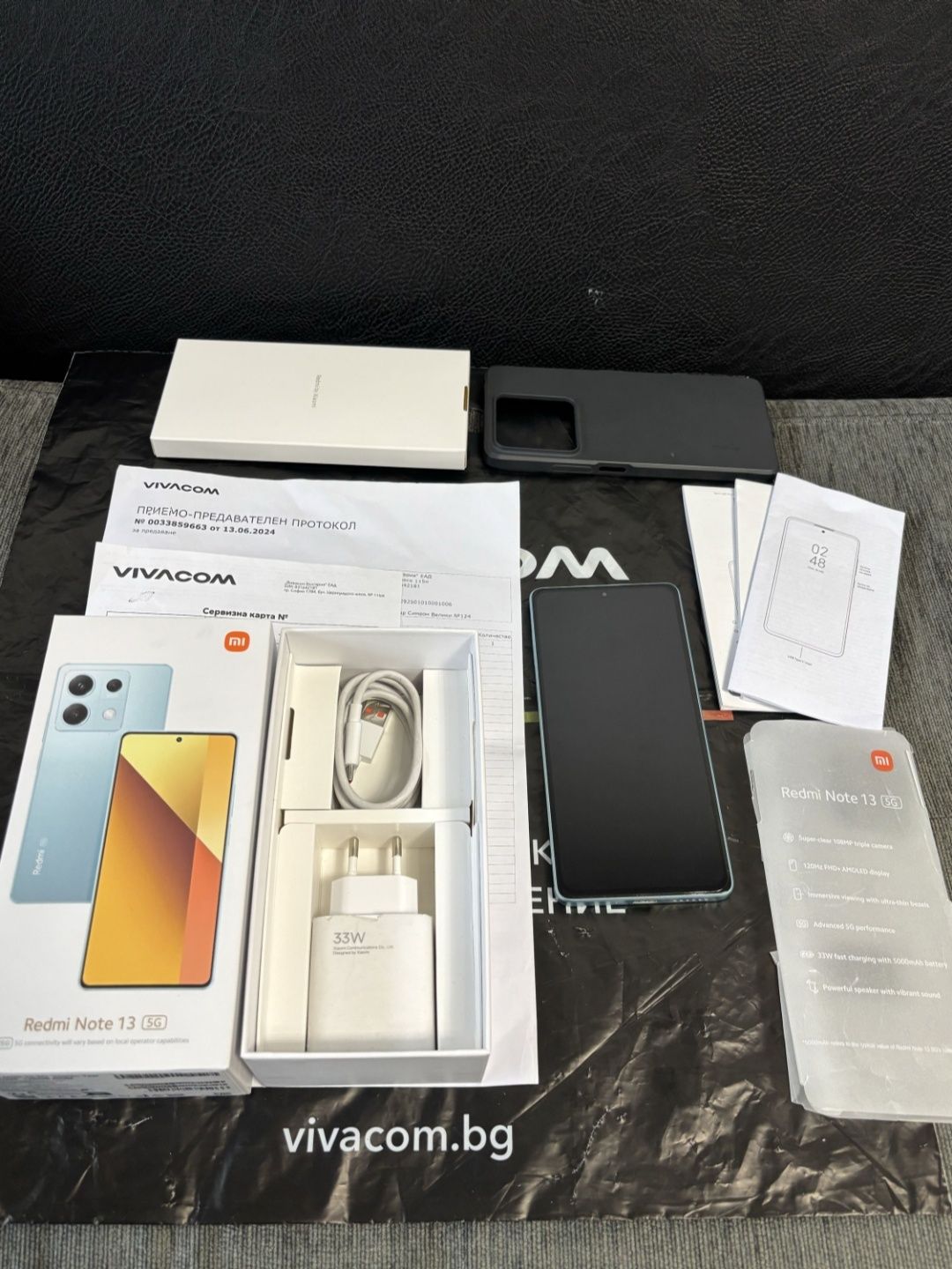 128GB Xiaomi Redmi Note 13 5G Гаранция Vivacom 2026г. Teal