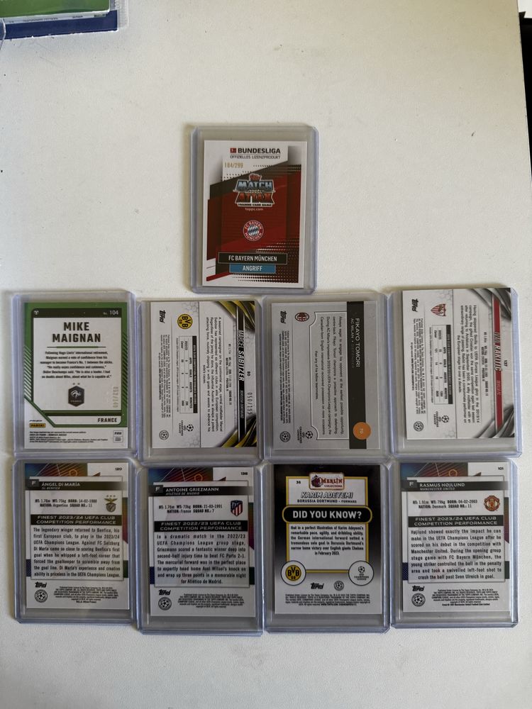 Topps Panini Номерирани футболни карти