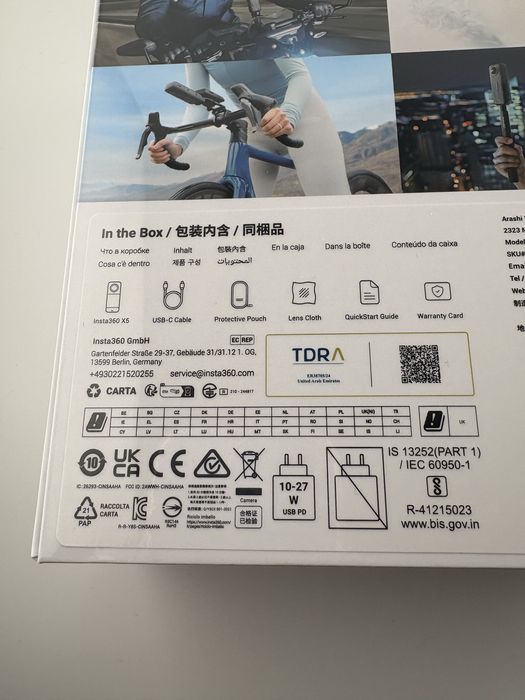 INSTA360 X5 Standard Bundle, 8K, sigilata, transport ZERO