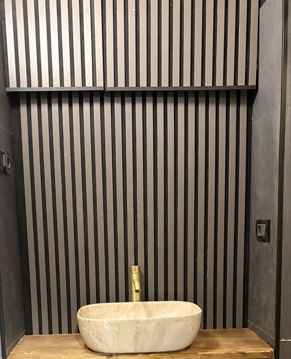 Riflaj Negru pentru perete decorative -