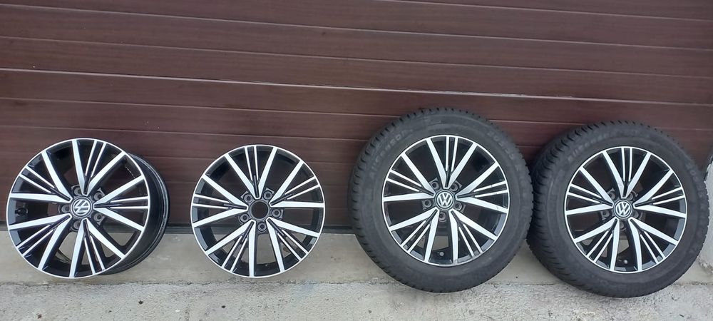 Jante aliaj originale 5x112 bicolore VW Golf Passat Jetta Touran Eos