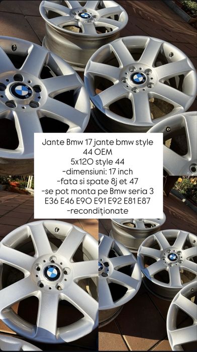 Jante Bmw 17 jante bmw style 44Jante OEM 5x120 style 44