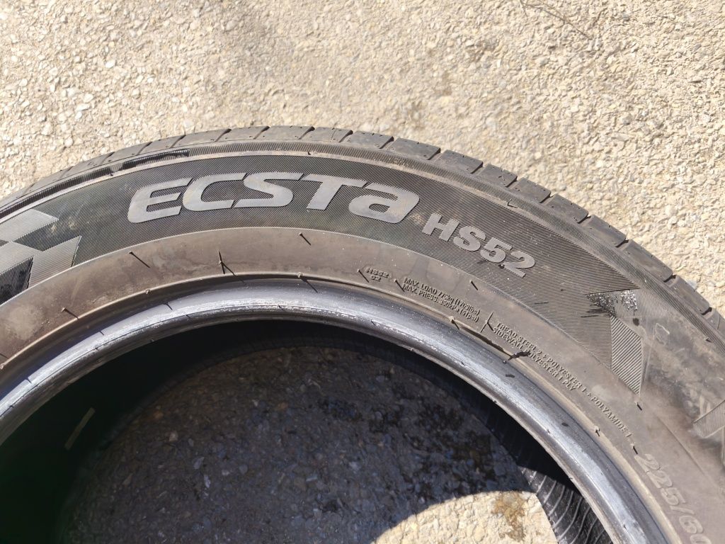 225/60/17" 2бр Kimho ecsta hs53,dot2123,7mm