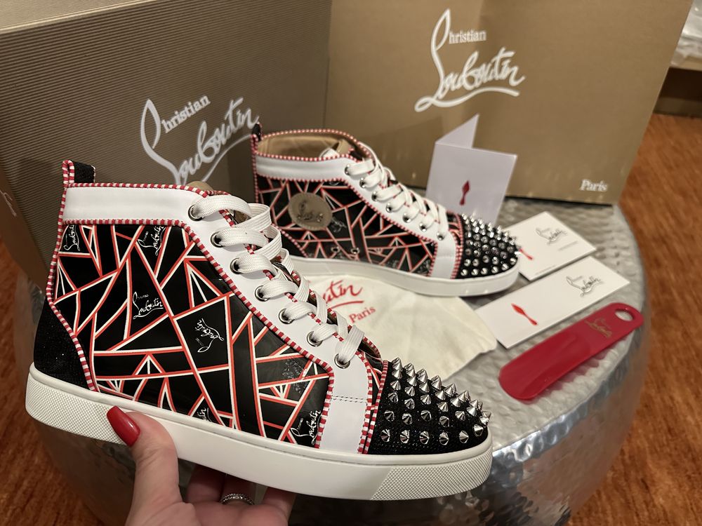 Sneakers Loubotin impecabili piele
