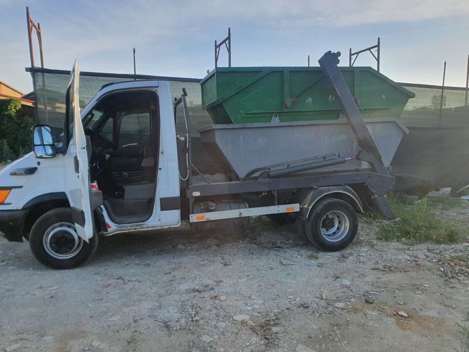 Container gunoi moloz transport moloz nisip pietriș debarasari pământ