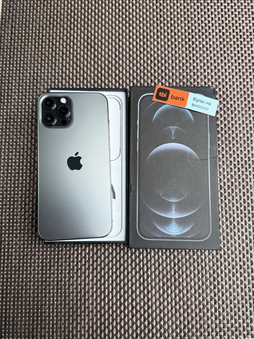 256Gb! iPhone 12 Pro MAX  Лизинг от 22лв/м Graphite черен изплащане