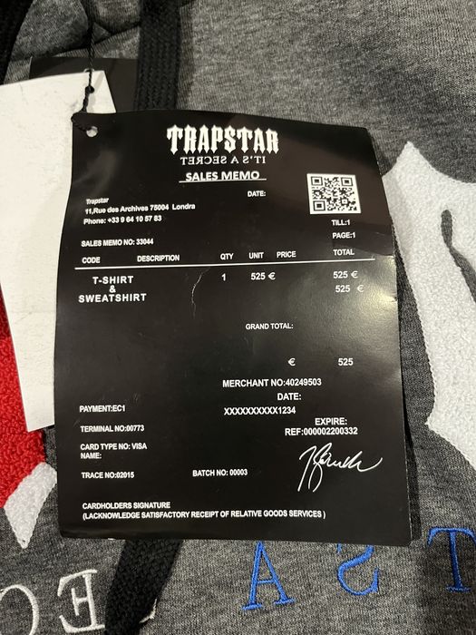 Trapstar Hoodie сиво
