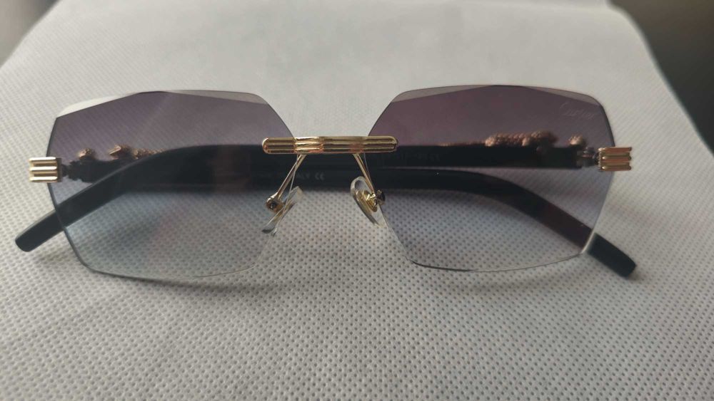 Ochelari de soare Cartier Rimless 8835 lentila degrade