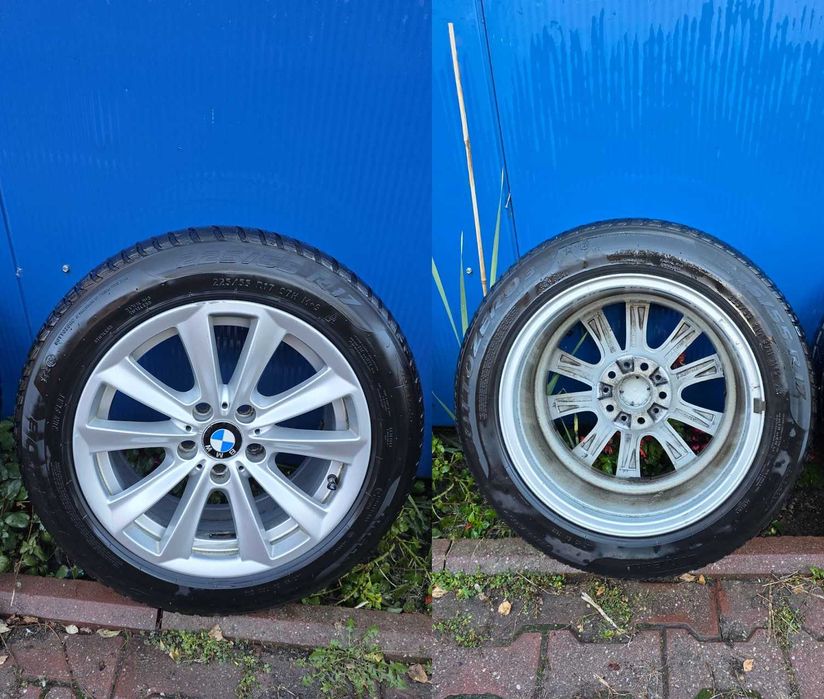 Vand Jante BMW originale + cauciucuri de iarna Pirreli