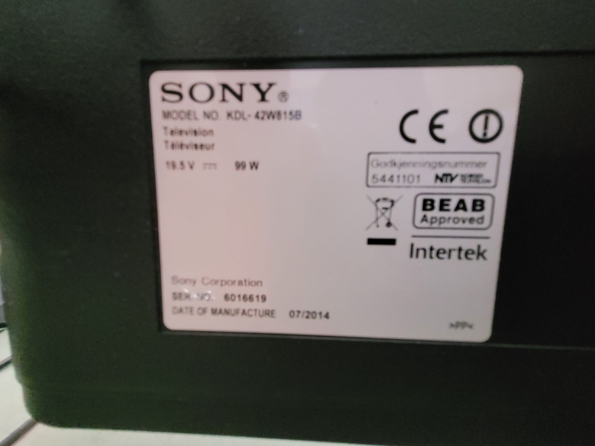 Sony Bravia 42w815
