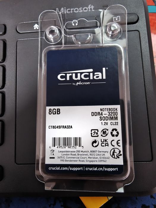 Памет Micron Crucial 8GB DDR4 SODIMM 3200MHz