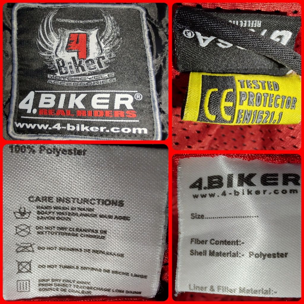 Geacă moto touring full protecții, 4Bikers, XXL