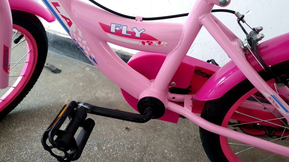 Bicicletă copii roz, Bella 16 inch, Marca Decor Casa