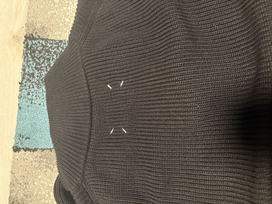 Pulover din lana double zip Maison Margiela