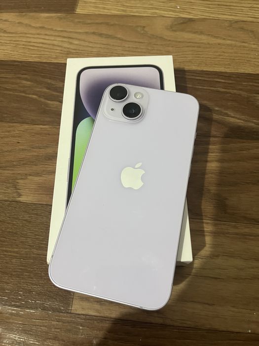 Айфон 14 (128гб) цвет: сиреневый)