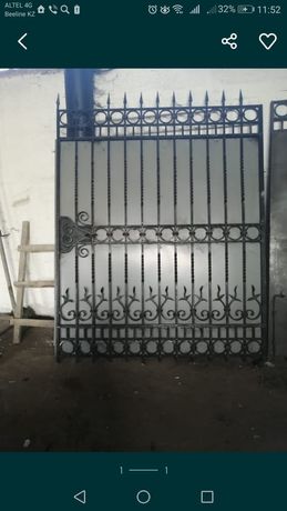 Продам  новые ворота из металла 2мм,кованный рисунок