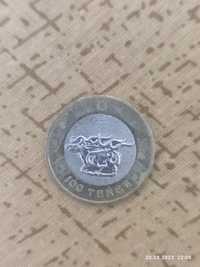 Продам, сатамын, сатып алмаймын Колекционная редкая монета 100 теңге