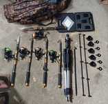 Suport telescopic lansete cu 5 posturi