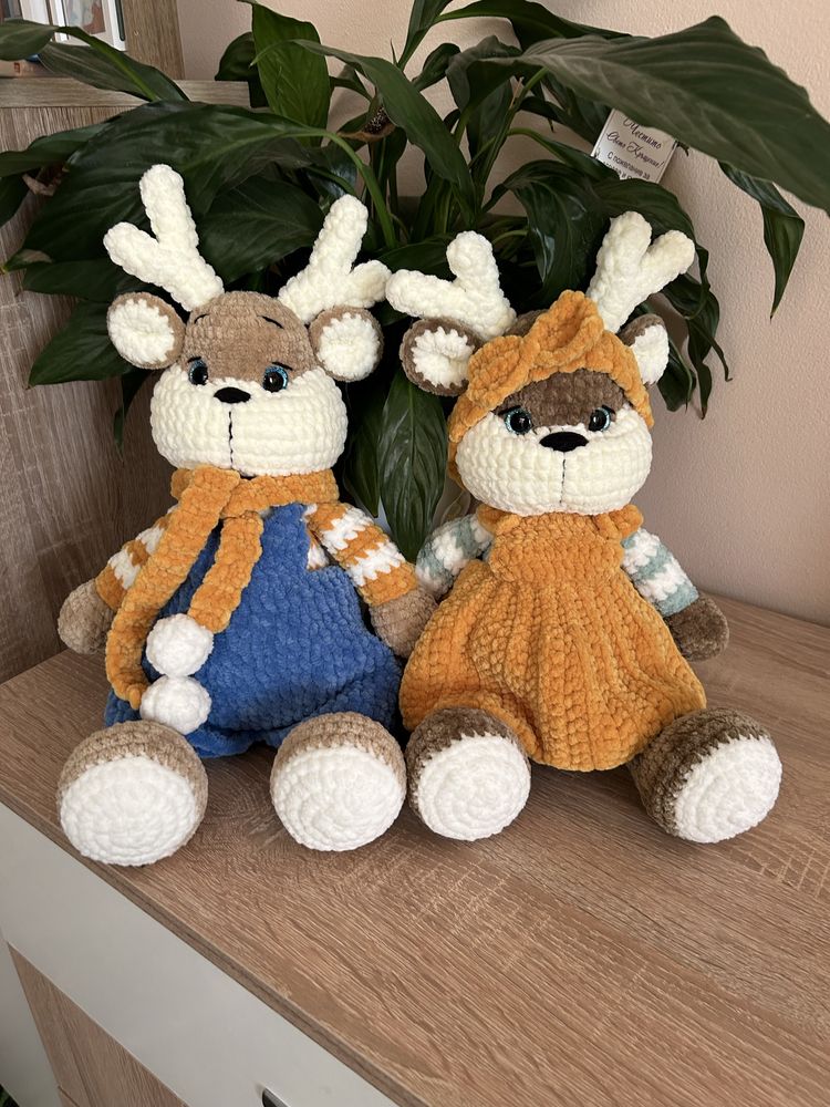 Плетени играчки Еленчета