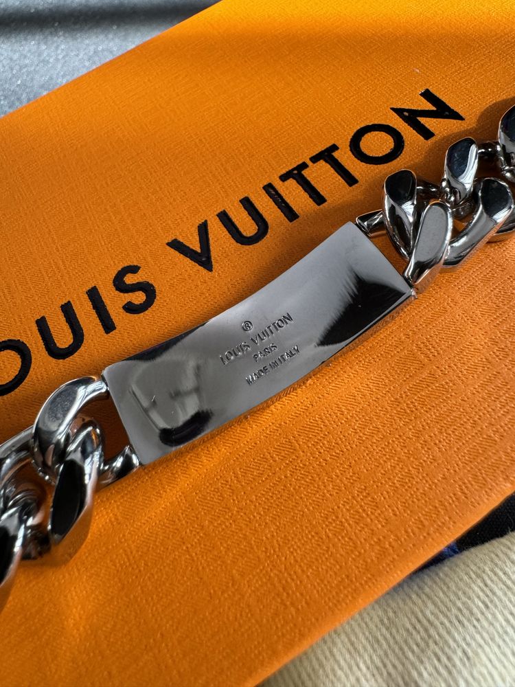 Bratara Louis Vuitton Monogram Silver | Toate accesoriile incluse