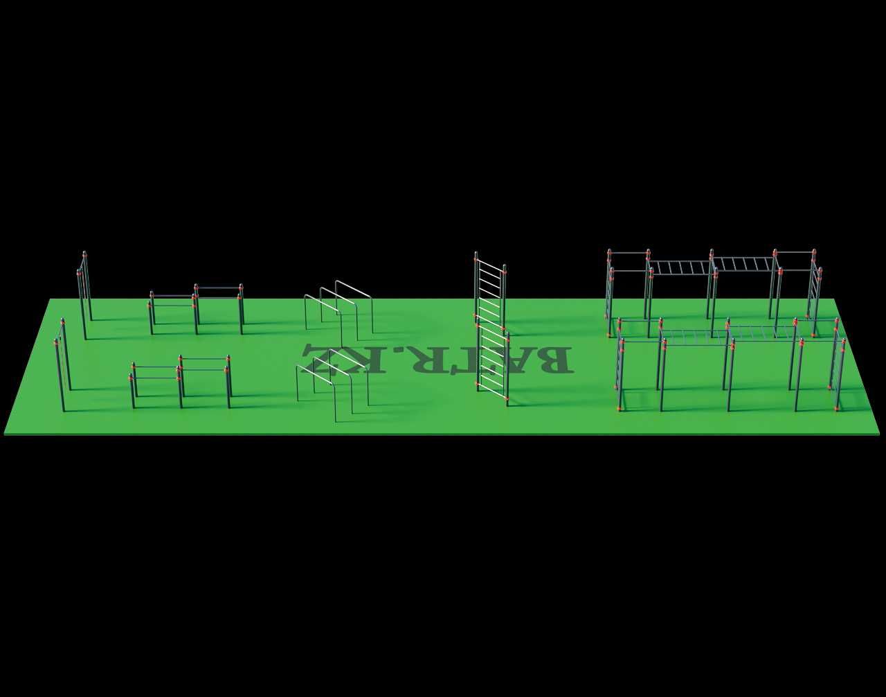 Воркаут BS-221 от завода BATR.KZ! Турник, Шведская стенка, Тренажеры!