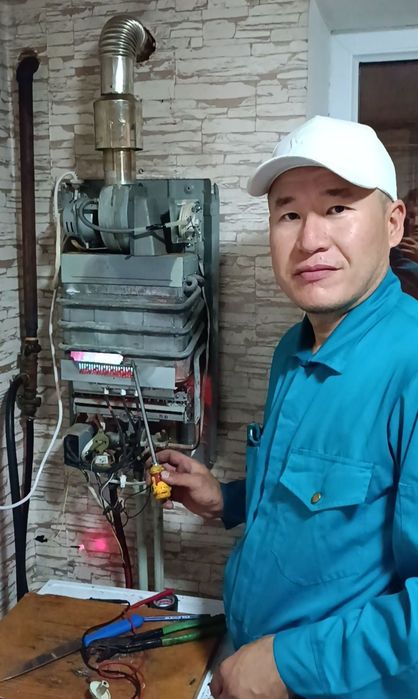 Ремонт газовых калонок ГАЗ ПЕШ жөндеу орнату Ремонт газ кател котел