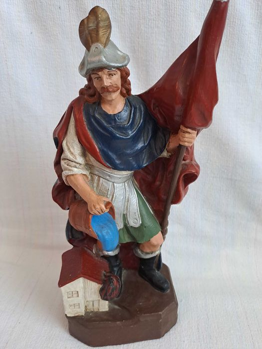 Sfantul Florian statueta lemn 35 cm