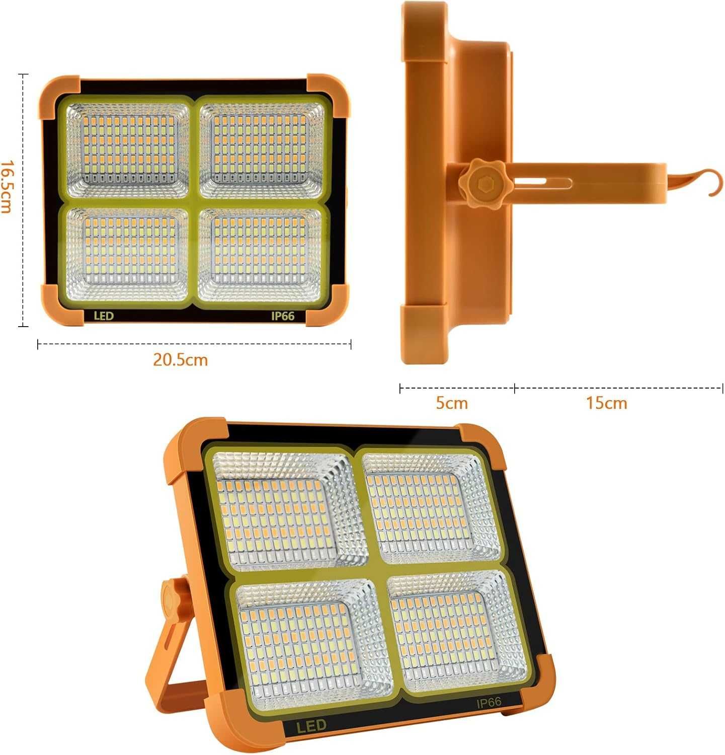 LED проектор 100W с магнит, 12000mAh и светлина 10000 LM