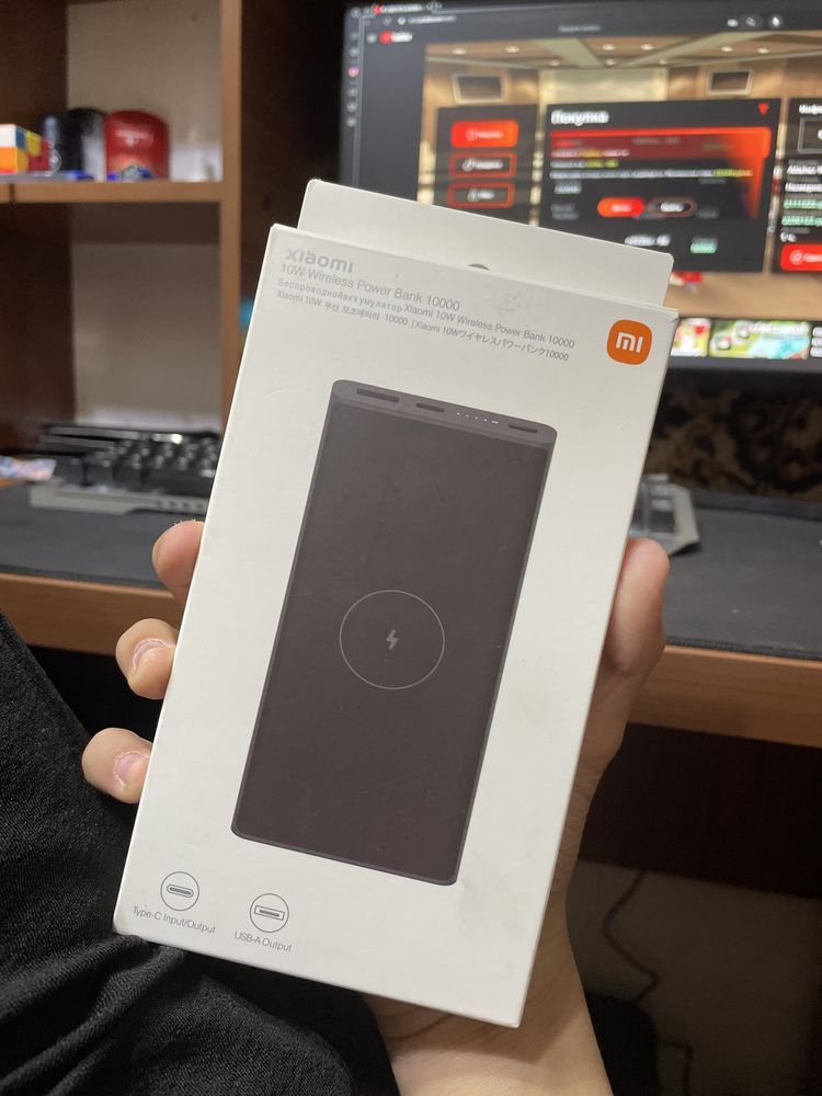 Новый Xiaomi 10W Wireless Power Bank 10000mAh (торг есть)