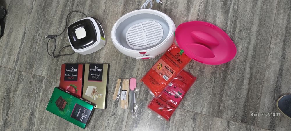 încălzitor de ceară Luxorise Depil Pro și dispozitiv pentru parafină.