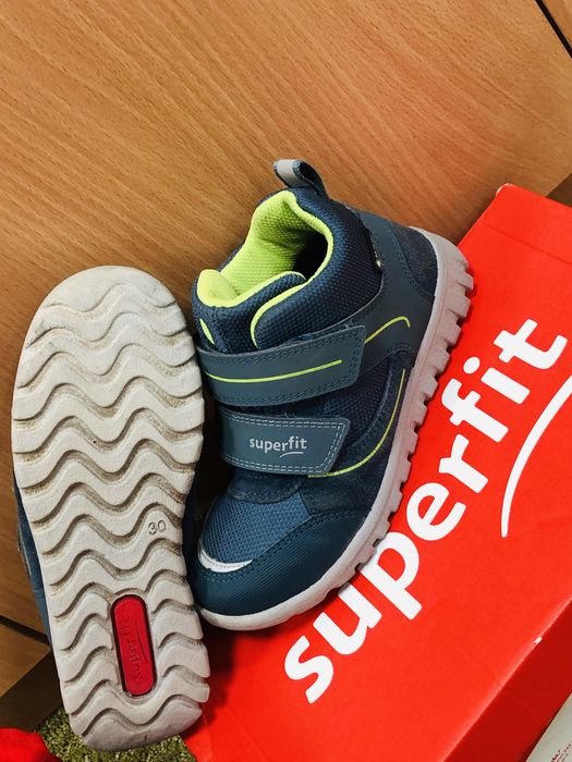 Ghete baia SUPERFIT-marimea 30,inter19,5cm,piel,Gorex, Salomon,Geox