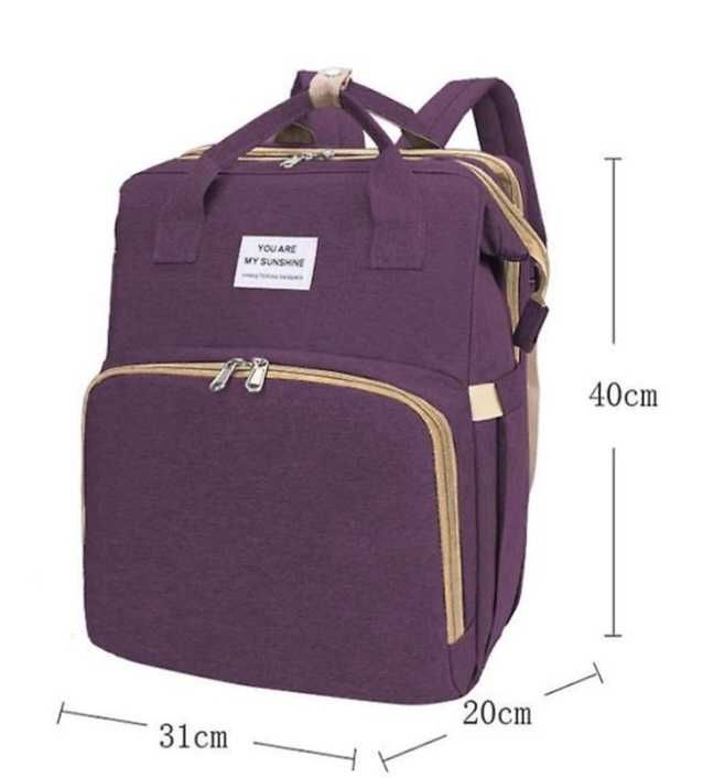 Rucsac multifunctional mamici pentru scutece, cu patut pliabi