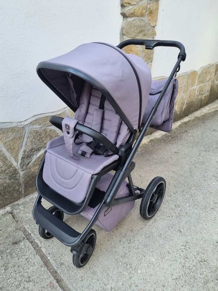 MOON Бебешка комбинирана количка Style Stone + кошче за кола Joie